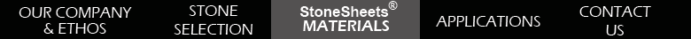 StoneSheets® Product Menu