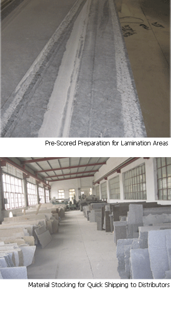 Clean, Sustainable Thin Stone Panel Production