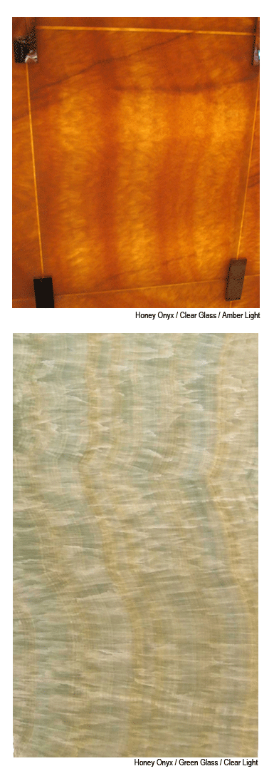 Onyx Laminated Glass Slab