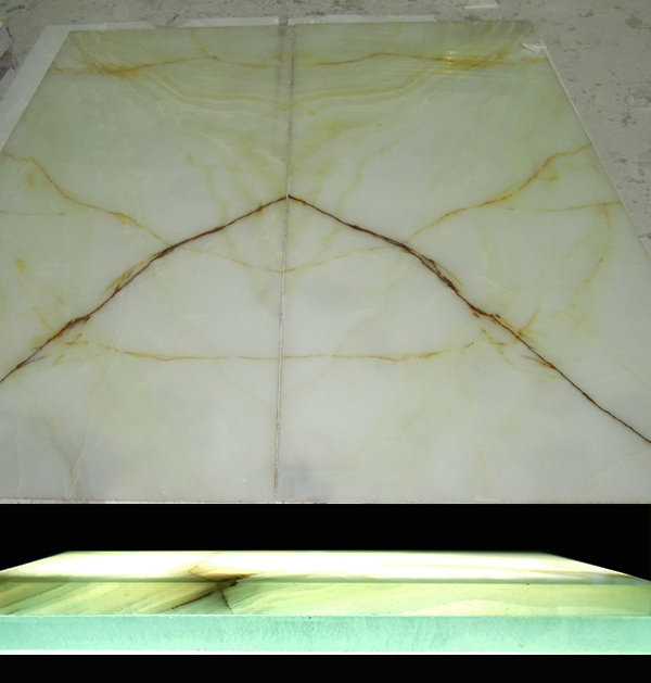 Glass and Onyx Panels for Backlighting