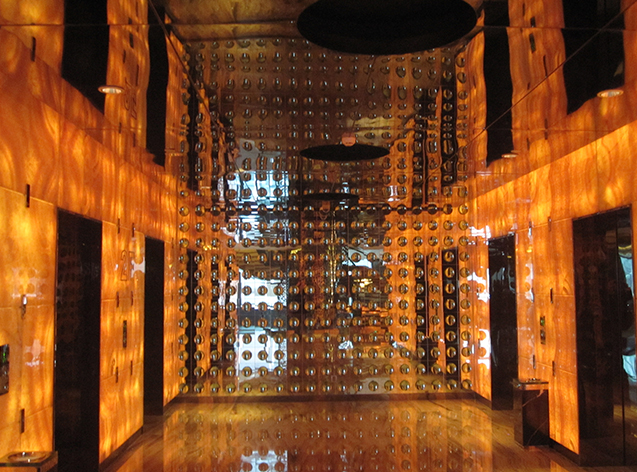 Honey Onyx Elevator LED Backlit Orange LED