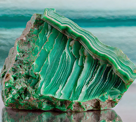 Malachite Semi-Precious Stone