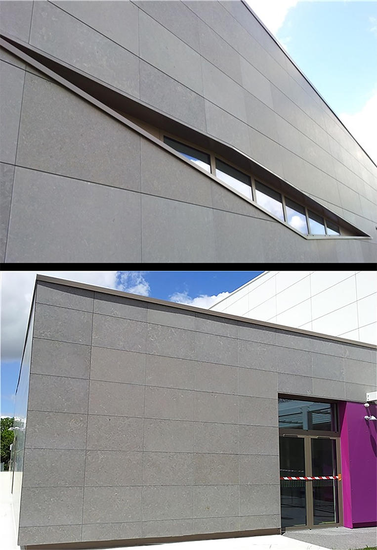 azul Valverde Limestone Aluminum Honeycomb Stone Panels display